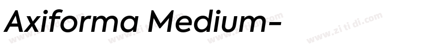 Axiforma Medium字体转换